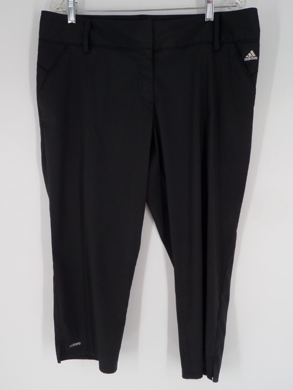 Adidas  Black Polyester and Spandex Pants Size 14